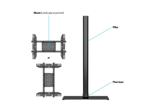 MB Display Stand 180 Single Floorbase — pilt 8