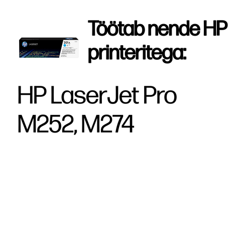 HP 201A Tonercartridge cyan — pilt 2