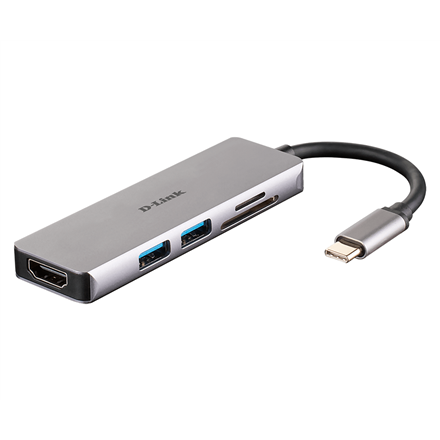 D-Link 5-in-1 USB-C™ Hub with HDMI and SD/microSD Card Reader DUB-M530