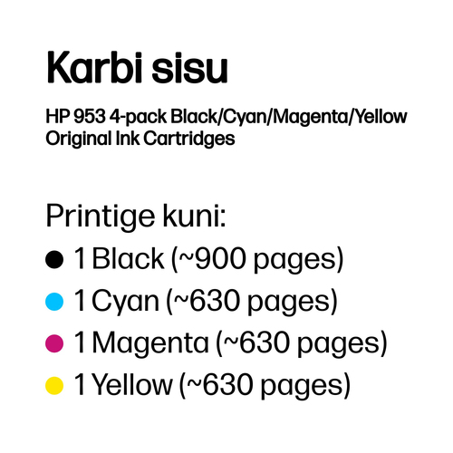 HP 953 CMYK Original Ink Cartridge — pilt 3