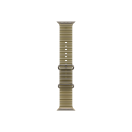 APPLE 49mm Translucent Kelp Ocean Band - Natural Titanium Finish | Apple