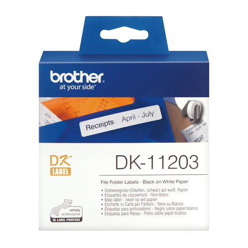 BROTHER DK11203 file folder labels — pilt 3