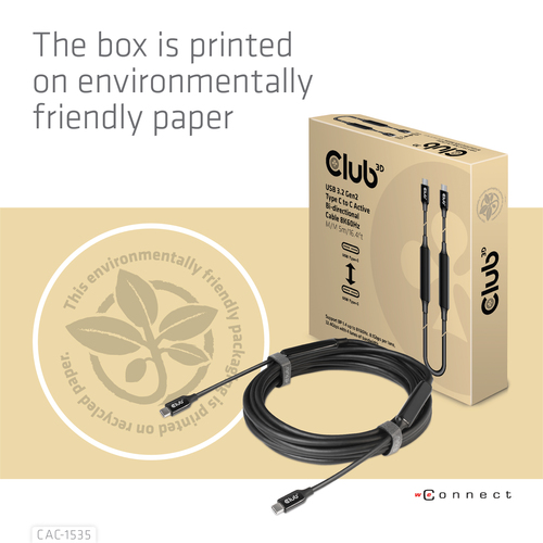 CLUB 3D USB-C Active Cable M/M 5m — pilt 10
