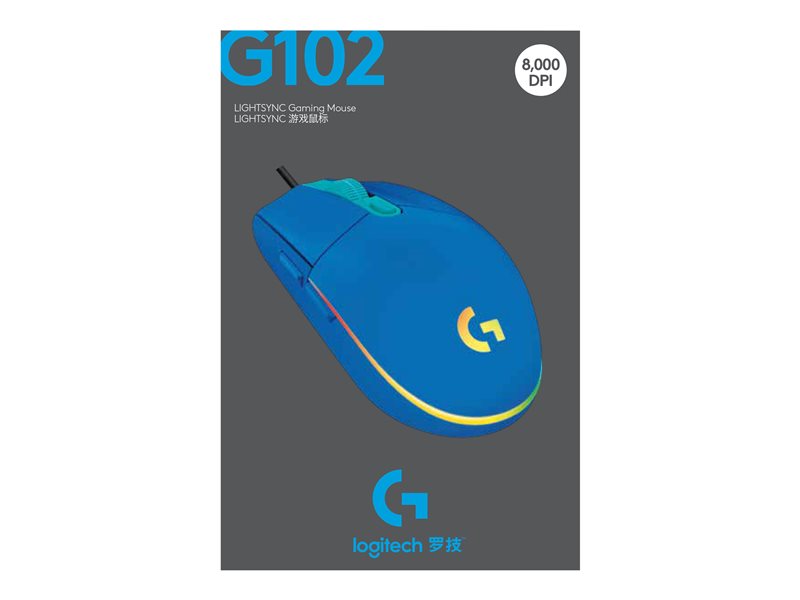 LOGI G102 Lightsync Blue EER — pilt 5
