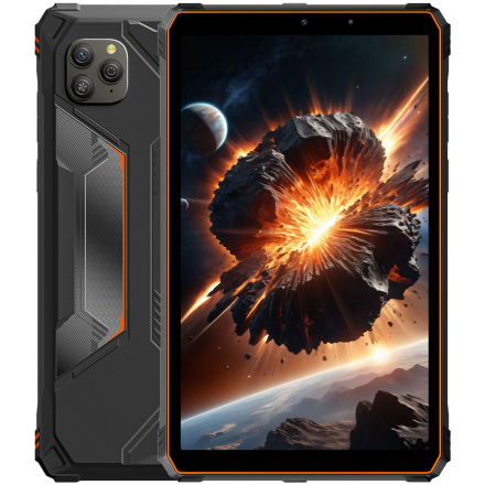 Blackview Active 5 Rugged Tab UMS9230E(T615) Octa-core 1.8GHz,8.68inch FHD+ IPS 800*1340 90Hz Memory: 8GB+128GB, Camera: Front 13MP; Rear 16MP GSM: B2/B3/B5/B8,WCDMA: B1/B8 LTE: B1/B3/B7/B8/B19/B20/B28A/B28B/B40/B41 6600mAh, 18W fast charging, Android 15 Color: Orange