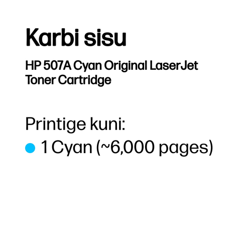 HP Toner 507A cyan HV0 — pilt 3