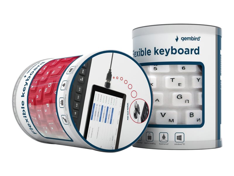 GEMBIRD KB-109F-B Flexible keyboard — pilt 4