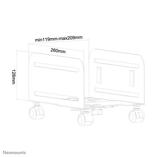 NEOMOUNTS CPU-M100BLACK Mobile CPU Holde — pilt 11