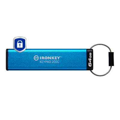KINGSTON 64GB USB-C IronKey Keypad 200C