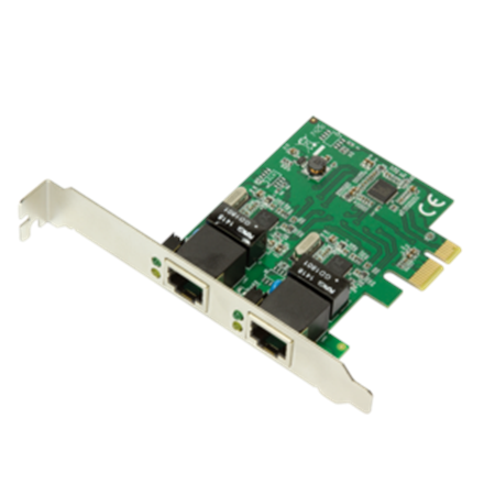 Logilink Logilink PC0075, 2-port Gigabit PCI Express network card PC0075