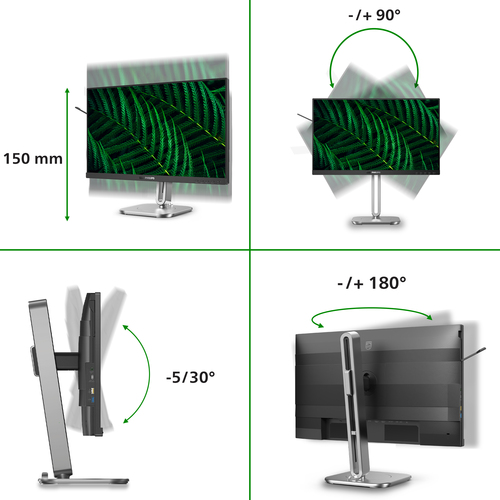 PHILIPS 24B2G5301/00 Monitor 23.8in FHD — pilt 5