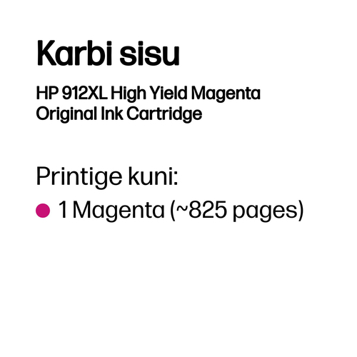 HP 912XL High Yield Magenta Ink — pilt 3