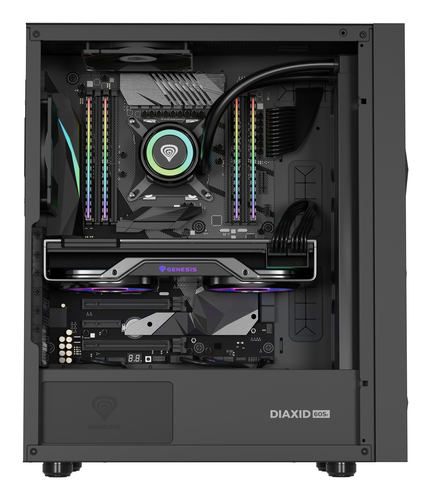 NATEC Genesis PC Case Diaxid 605F black — pilt 16