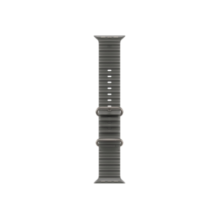 APPLE 49mm Translucent Black Ocean Band - Natural Titanium Finish | Apple