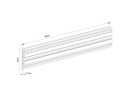 MB Pro Series Single Screen Rail Black — pilt 3