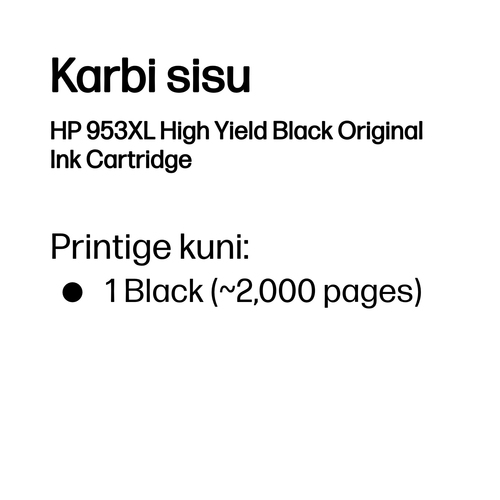 HP 953 XL Ink Cartridge Black — pilt 3