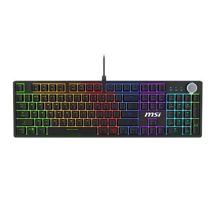 KEYBOARD GAMING BLACK US/FORGE GK310 RED MSI
