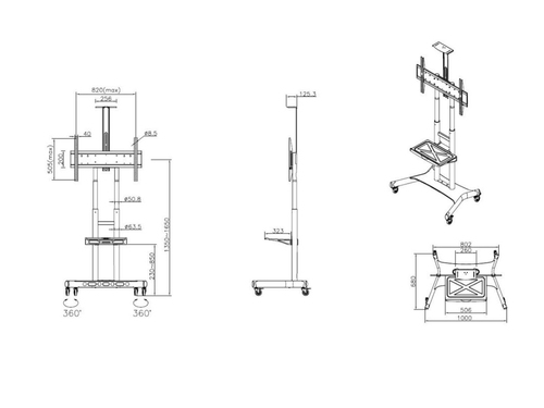 MULTIBRACKETS Public Floorstand Basic — pilt 24