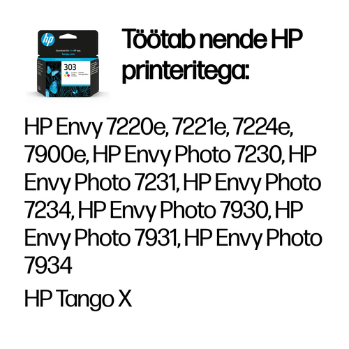 HP 303 Tri-color Original Ink Cartridge — pilt 2