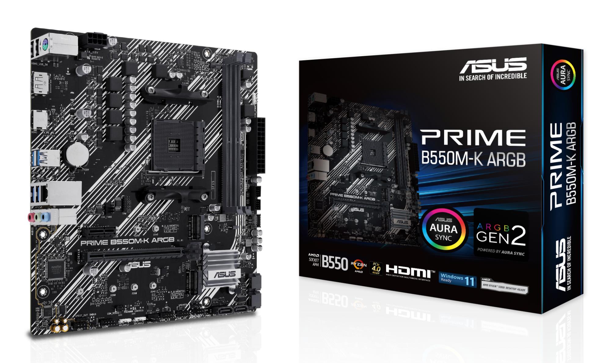 ASUS AMD B550 PRIMEB550M-KARGB