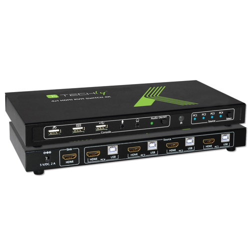TECHLY 028702 Techly 4-port HDMI/USB KVM
