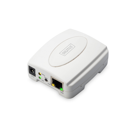 Digitus USB Print Server, 1-Port 1x RJ45, 1x USB A, USB 2.0 DN-13003-2