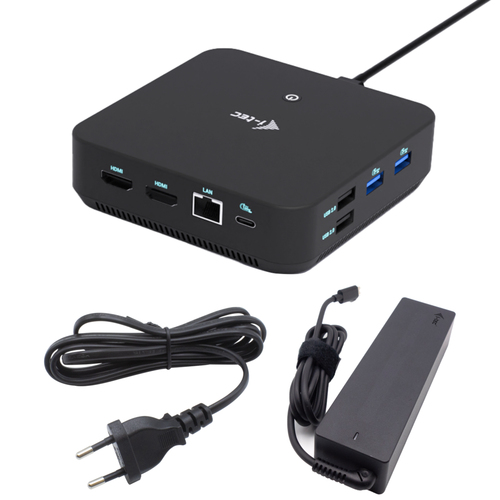 I-TEC USB-C DP Dual HDMI DS + Charger