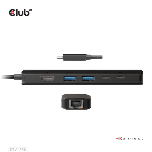 CLUB 3D USB GEN1 TYPE-C 6-IN-1 HUB — pilt 14