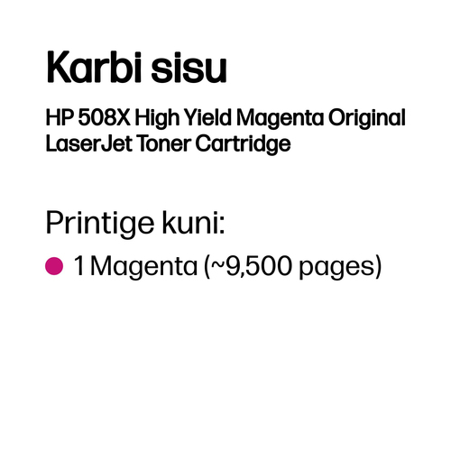 HP 508X Tonercartridge magentaw — pilt 3