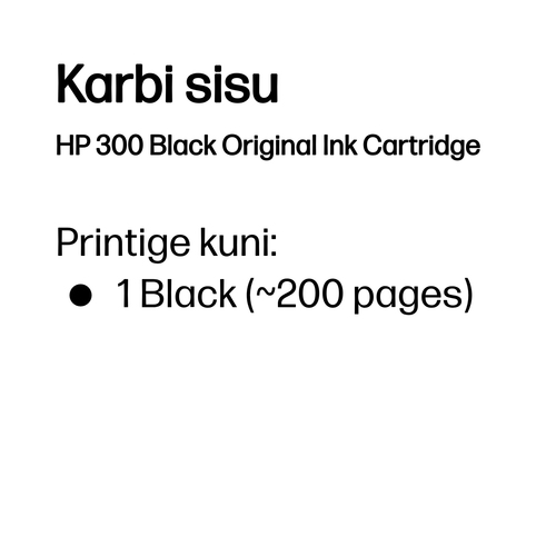HP 300 ink black Vivera 4ml (ML) — pilt 2