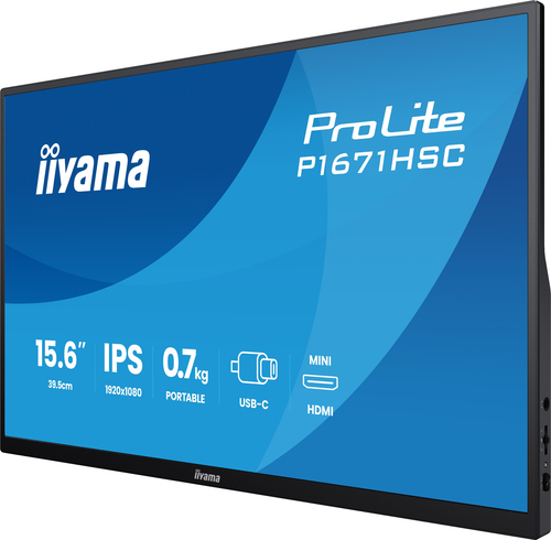 IIYAMA P1671HSC-B1 Portable 15.6inch IPS — pilt 5