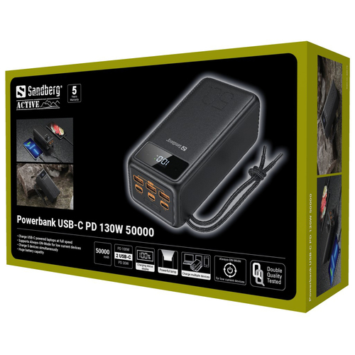 SANDBERG Powerbank USB-C PD 130W 50000 — pilt 11