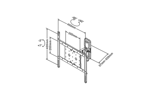 MB Tilt & Turn II VESA100-400 25kg 2 — pilt 12