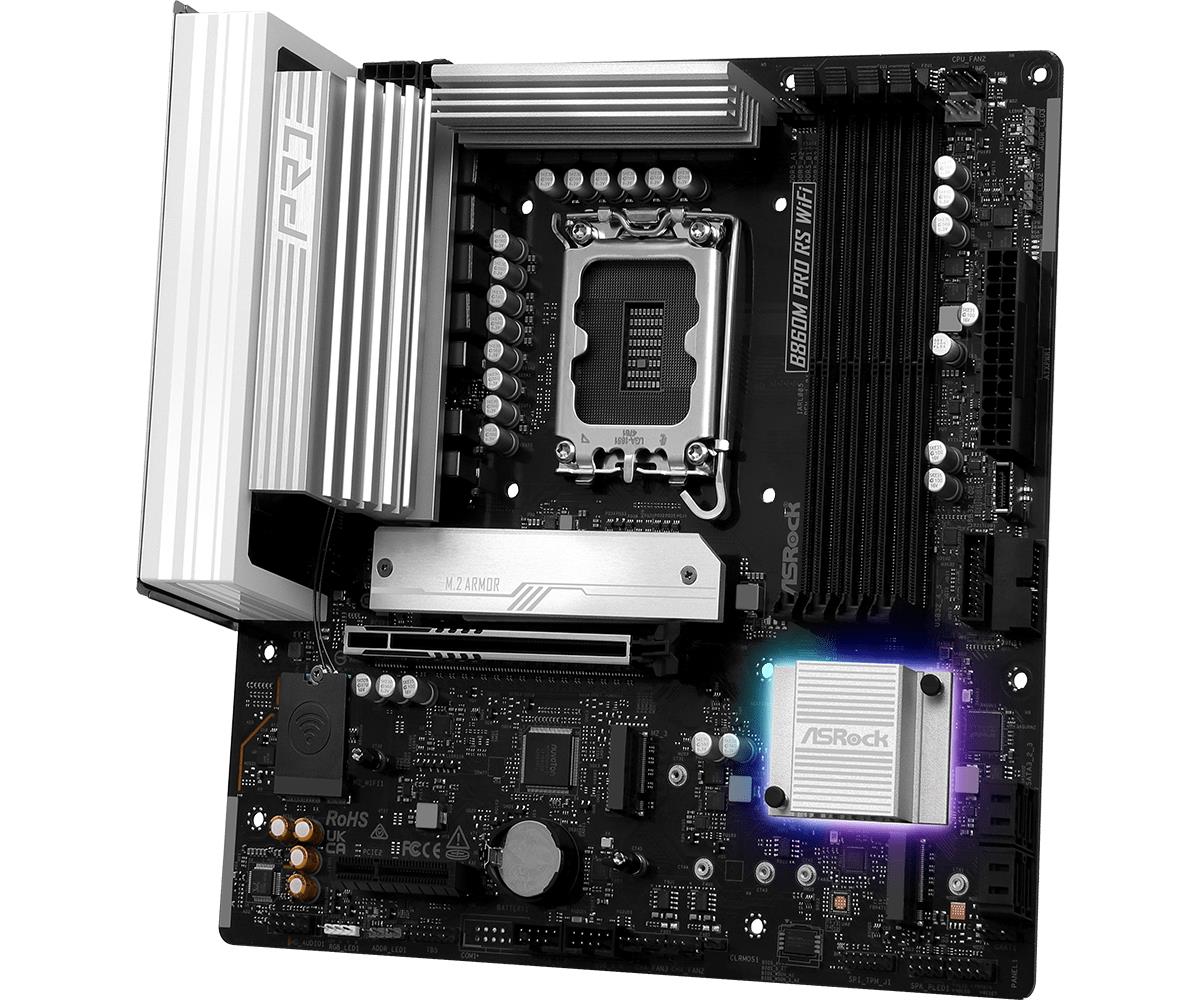 MB B860 S1851 MATX/B860M PRO RS WIFI ASROCK — pilt 5