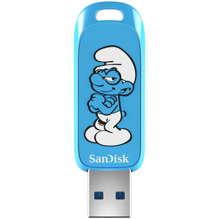 SanDisk USB 3.2,Ingot Type-A,130MB/s,Brainy Smurf Edition,4x6 Blister,Global