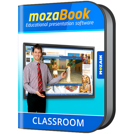mozaBook Classroom 1-year license code with digital lessons