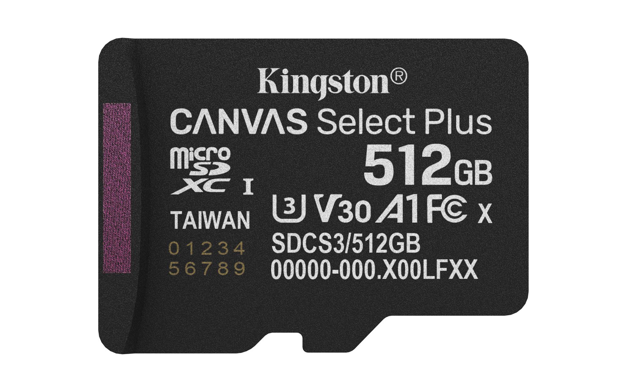 KINGSTON 512GB micSDXC Canvas Select