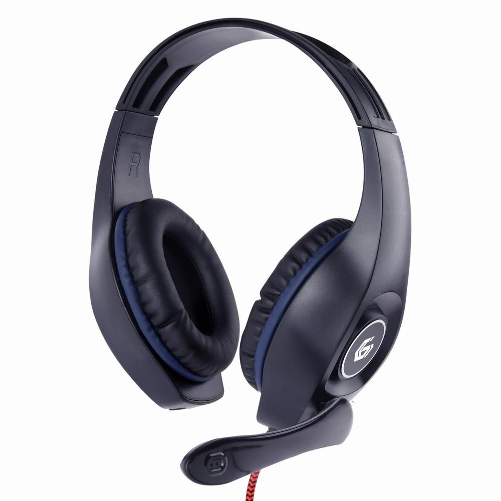 GEMBIRD gaming headset 3.5mm blue-black