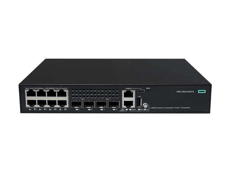 HPE NW CW 2150 8G PoE+ 2F 2P Sw EUen — pilt 2