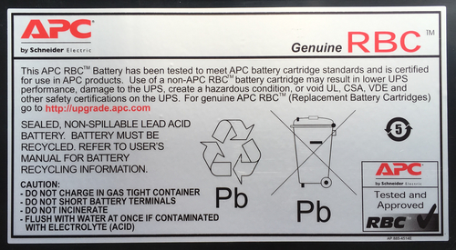APC Replacement battery cartridge 140 — pilt 2