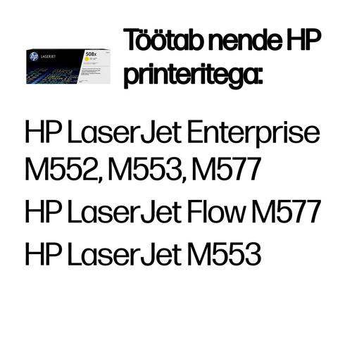 HP 508X Tonercartridge yellow — pilt 2