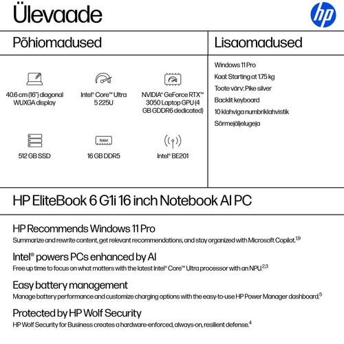 HP EB 6 G1i 16 U5 225U 16i 16/512 (ML) — pilt 12