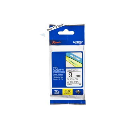 BROTHER TZE221 tape cassette 9mm 8m