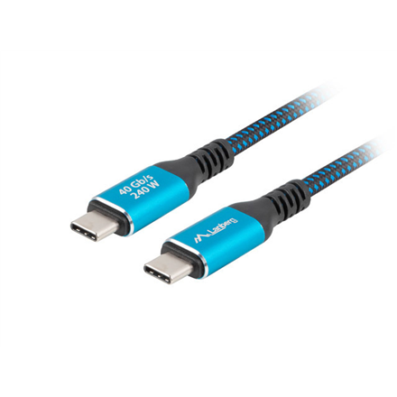 Lanberg USB-C M/M 4.0 CABLE 240W 8K 60HZ CA-CMCM-44CU-0005-BK