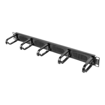 Lanberg Lanberg 19" cable management brush panel 5 rings type B 1U AK-1203-B