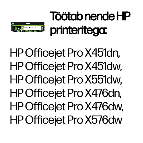 HP 970XL Ink Black — pilt 2