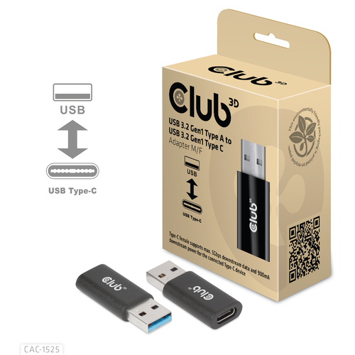 I/O ADAPTER USB3.2 TO USB-C/M/F CAC-1525 CLUB3D — pilt 2
