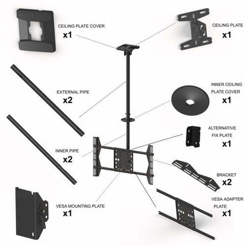 MB PUBLIC CEILINGMOUNT LARGE SINGLE TUV — pilt 6