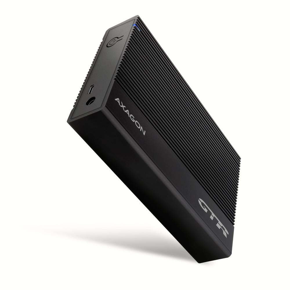 AXAGON EE35-GTR USB-C 3.2 Gen 1 - SATA 6G, 3.5" External RIBBED box BLACK