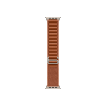 Apple 49mm Terra Cotta Alpine Loop - Medium - Natural Titanium Finish | Apple